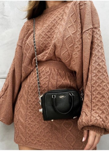 Conjunto saia e blusa tricô mousse Conjunto saia e blusa tricô mousse