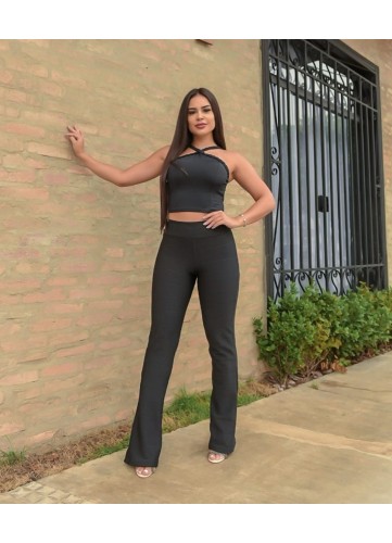 Calça flare bandagem Calça flare bandagem