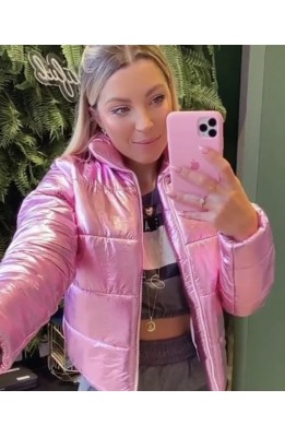 Jaqueta puffer metalizada 