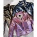 Jaqueta puffer metalizada 