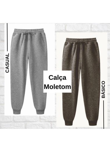 Calça masculina moletom 