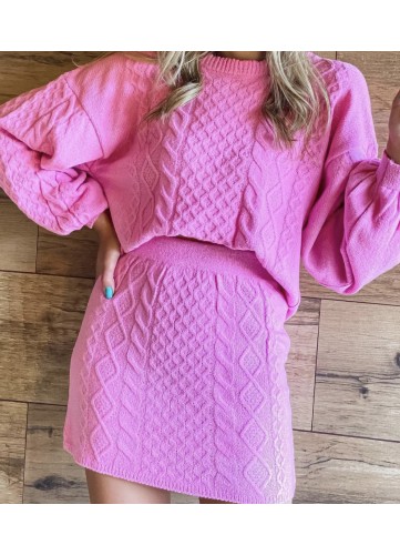 Conjunto tricô mousse